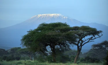 Mt Kilimanjaro. As seen from Amboseli National Park