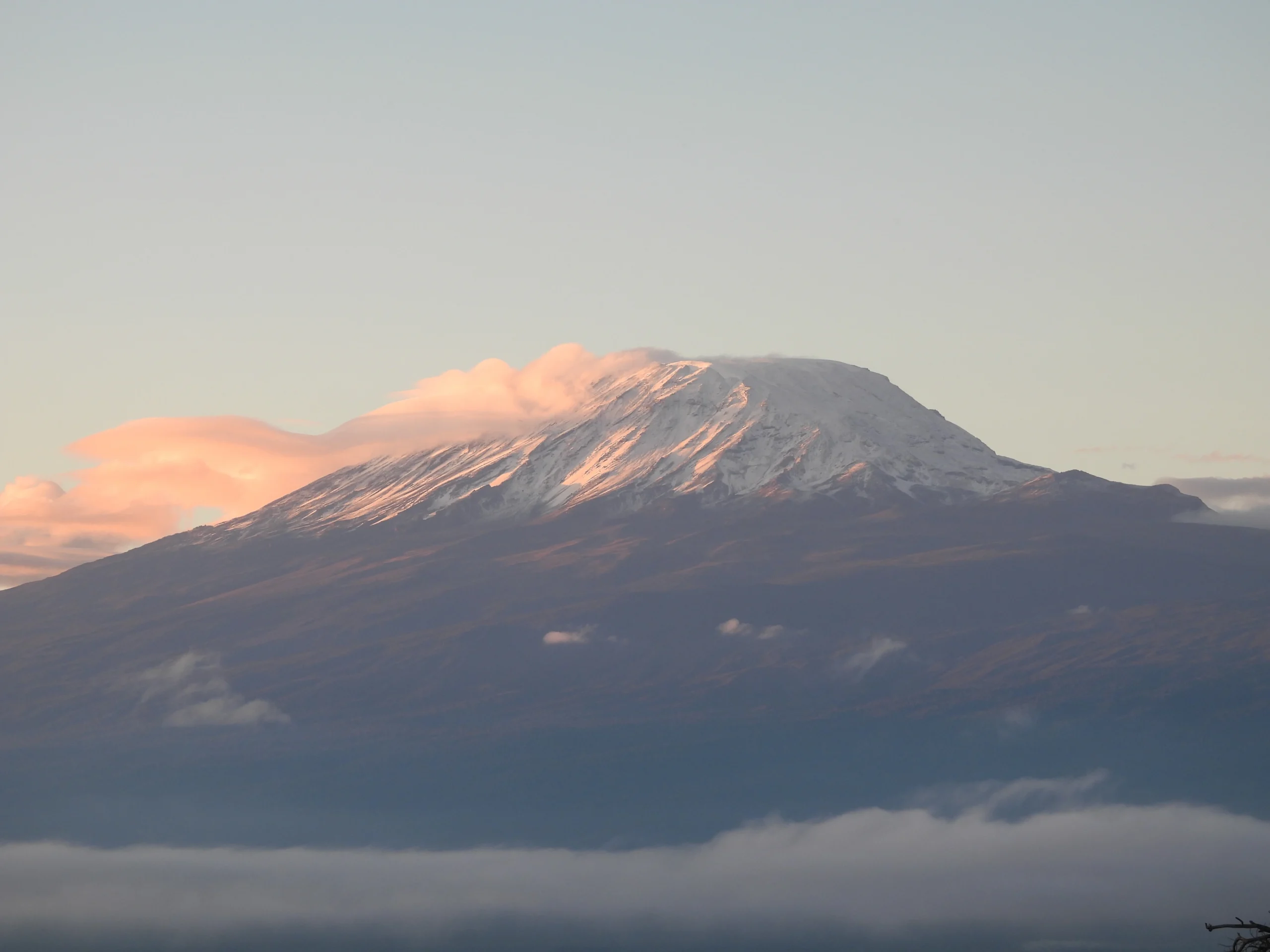 Mt Kilimanjaro as seen from Amboseli National Park