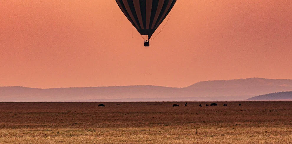 Hot air balloon in Safari