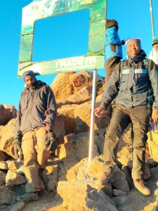 Dunstun Munene at Mt. Kenya