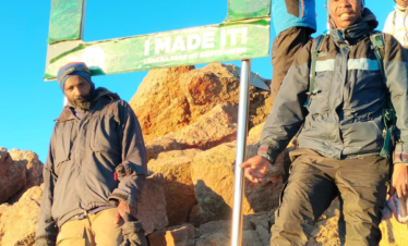 Dunstun Munene at Mt. Kenya