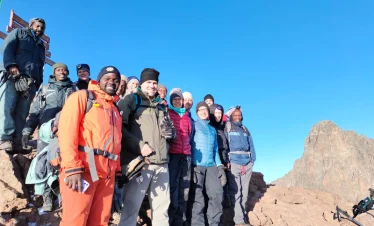 Group photo of Dun Travel Clients